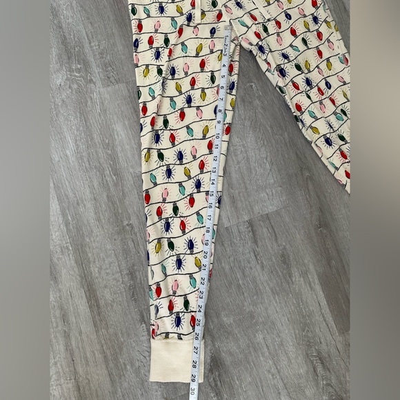 Hanna Andersson Christmas Lights Pajama Pants Size Medium Cozy Holidays - Picture 8 of 9